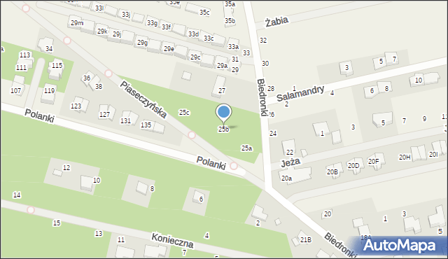 Słomin, Biedronki, 25b, mapa Słomin