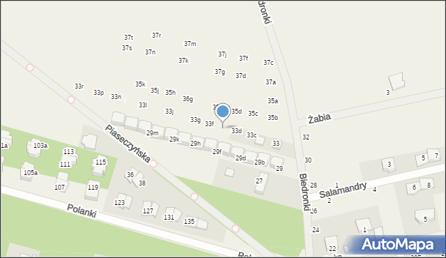 Słomin, Biedronki, 33e, mapa Słomin