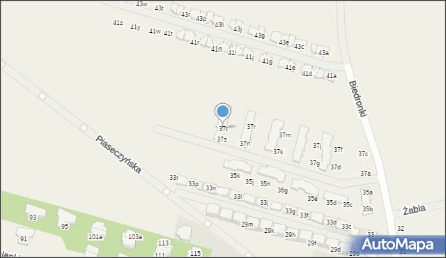 Słomin, Biedronki, 37t, mapa Słomin