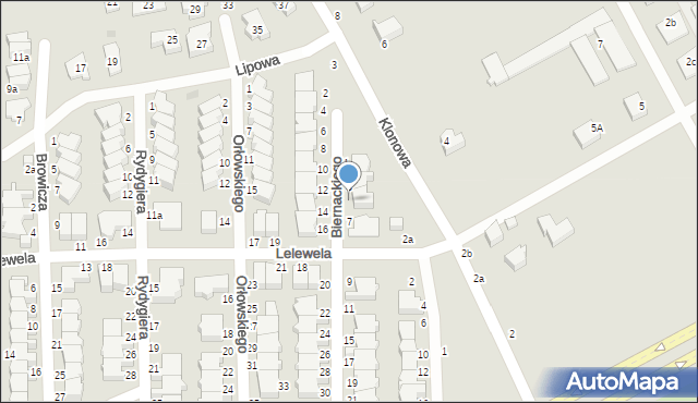 Słupsk, Biernackiego Edmunda, dr., 5, mapa Słupska