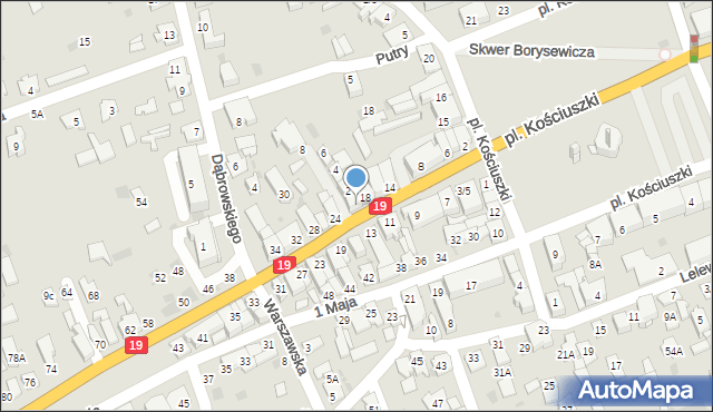 Sokółka, Białostocka, 20, mapa Sokółka