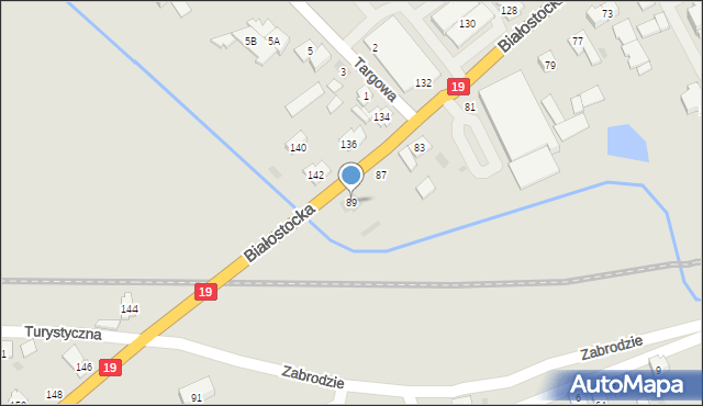 Sokółka, Białostocka, 89, mapa Sokółka