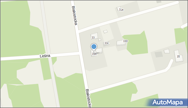 Solniczki, Białostocka, 33A, mapa Solniczki