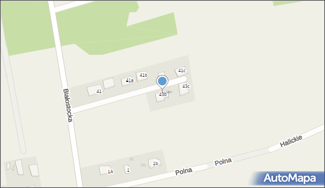 Solniczki, Białostocka, 43b, mapa Solniczki