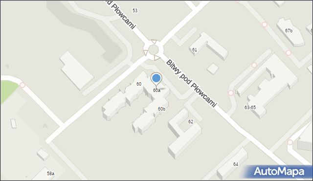 Sopot, Bitwy pod Płowcami, 60a, mapa Sopotu