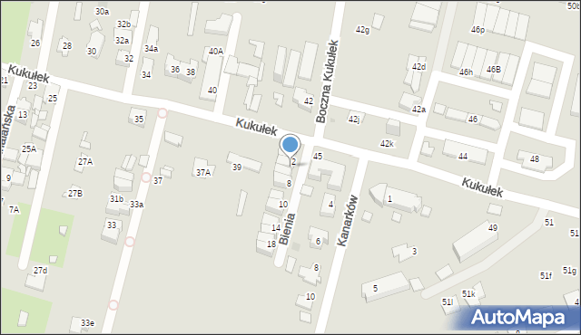 Sosnowiec, Bienia Aleksego, 4, mapa Sosnowca