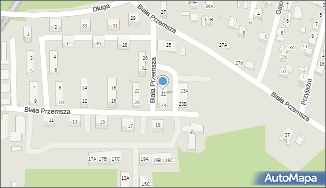 Sosnowiec, Biała Przemsza, 21, mapa Sosnowca