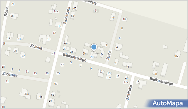Środa Wielkopolska, Białkowskiego, 4a, mapa Środa Wielkopolska