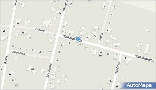 Środa Wielkopolska, Białkowskiego, 7a, mapa Środa Wielkopolska