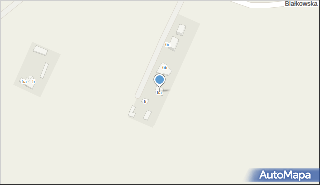 Stare Gulczewo, Białkowska, 6a, mapa Stare Gulczewo