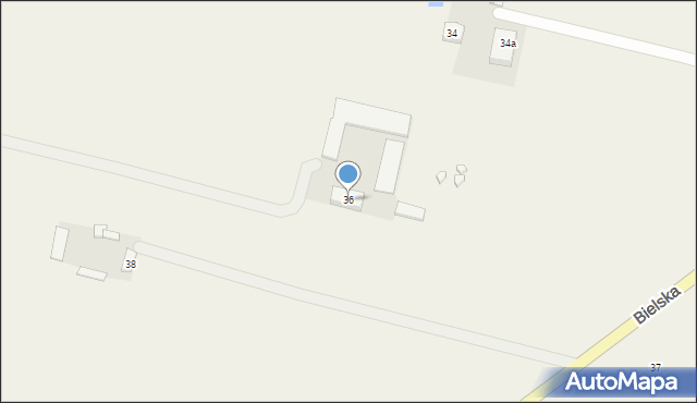 Stare Proboszczewice, Bielska, 36, mapa Stare Proboszczewice