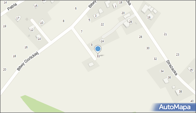 Staszkówka, Bitwy Gorlickiej, 11, mapa Staszkówka