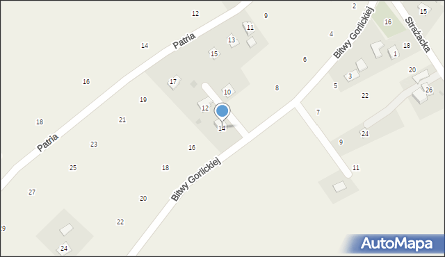 Staszkówka, Bitwy Gorlickiej, 14, mapa Staszkówka