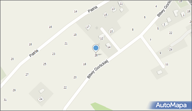 Staszkówka, Bitwy Gorlickiej, 16, mapa Staszkówka