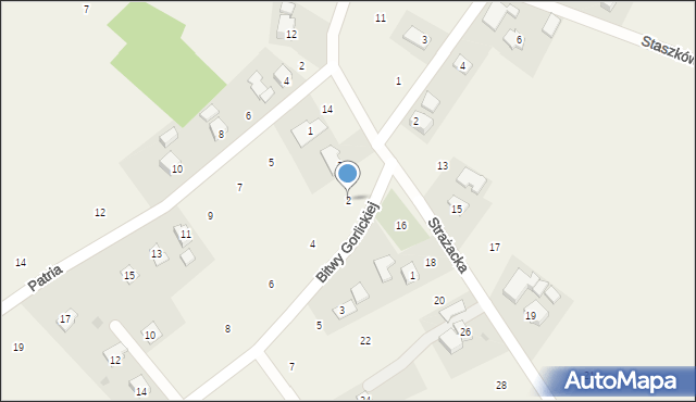 Staszkówka, Bitwy Gorlickiej, 2, mapa Staszkówka