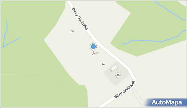 Staszkówka, Bitwy Gorlickiej, 42, mapa Staszkówka