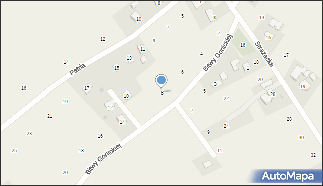 Staszkówka, Bitwy Gorlickiej, 8, mapa Staszkówka