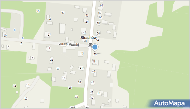 Strachów, Bitwy Warszawskiej 1920 r., 50, mapa Strachów