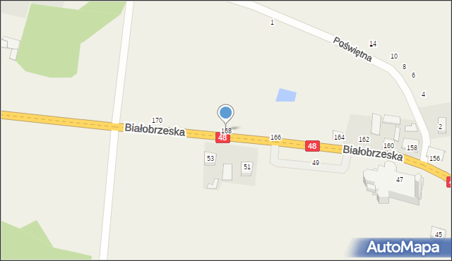 Stromiec, Białobrzeska, 168, mapa Stromiec