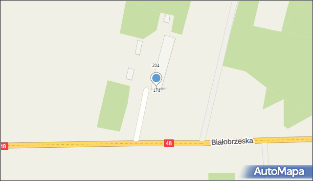 Stromiec, Białobrzeska, 174, mapa Stromiec