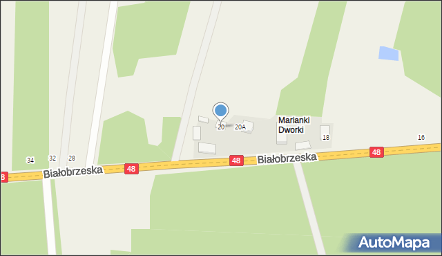 Stromiec, Białobrzeska, 20, mapa Stromiec