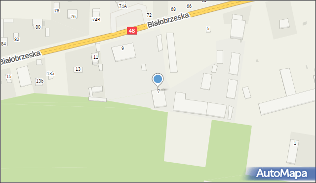 Stromiec, Białobrzeska, 7, mapa Stromiec