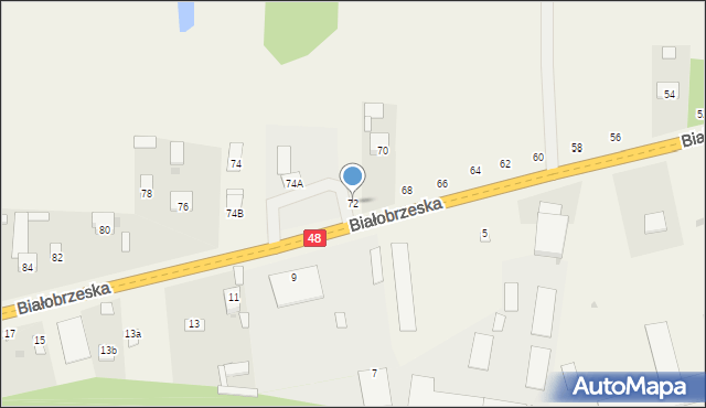 Stromiec, Białobrzeska, 72, mapa Stromiec
