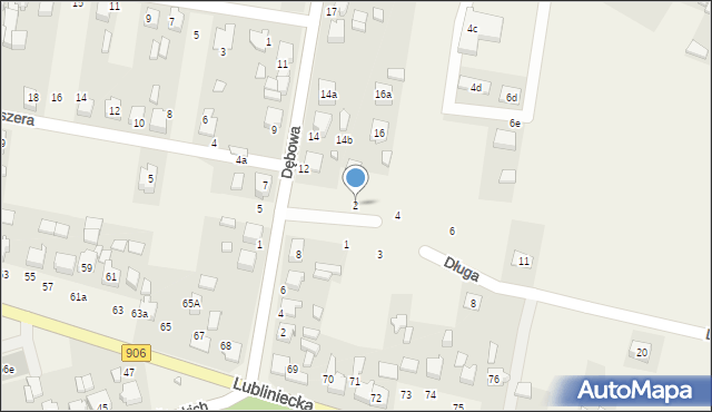 Strzebiń, Biała, 2, mapa Strzebiń