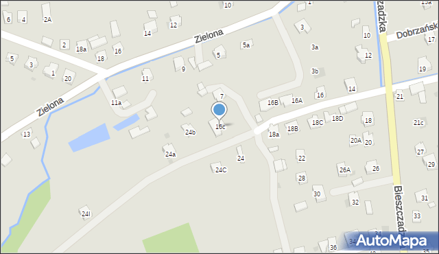 Strzyżów, Bieszczadzka, 16c, mapa Strzyżów