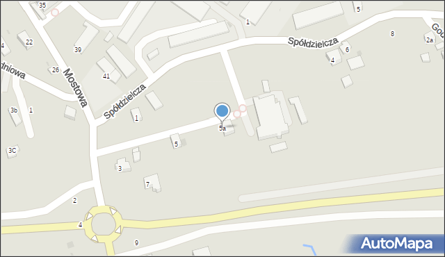 Strzyżów, Bieszczadzka, 5a, mapa Strzyżów