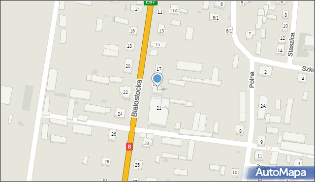 Suchowola, Białostocka, 19A, mapa Suchowola