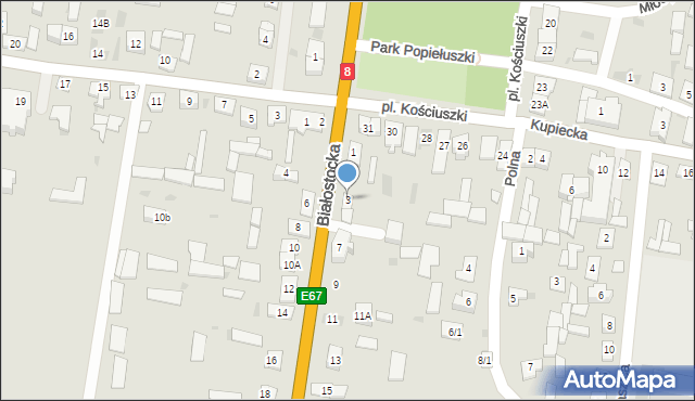 Suchowola, Białostocka, 3, mapa Suchowola