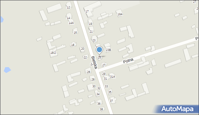 Suraż, Bielska, 25, mapa Suraż
