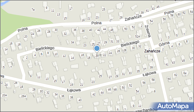 Suwałki, Bielickiego Stanisława, kpt., 20, mapa Suwałk