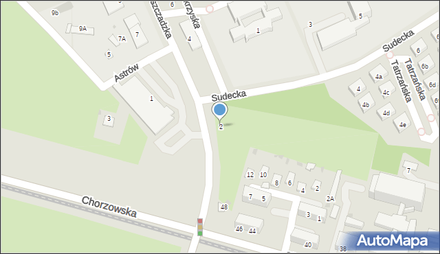 Świętochłowice, Bieszczadzka, 2, mapa Świętochłowice