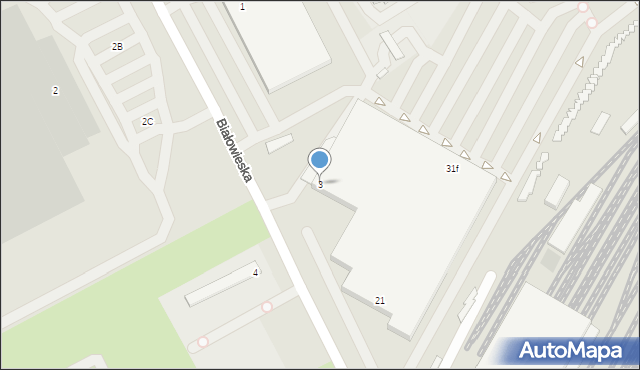 Szczecin, Białowieska, 3, mapa Szczecina