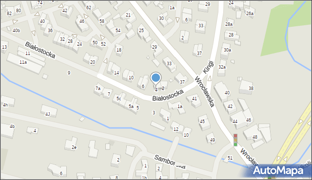 Szczecin, Białostocka, 4, mapa Szczecina