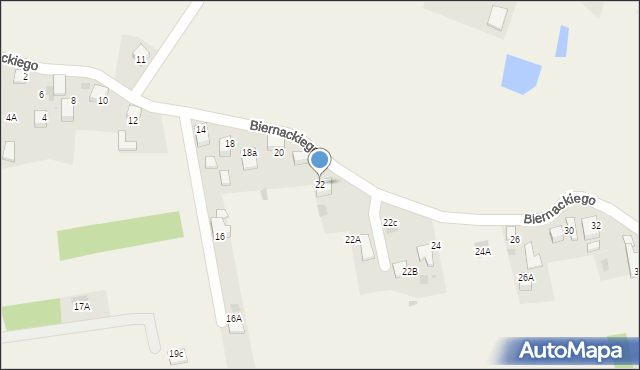 Szczerbice, Biernackiego, 22, mapa Szczerbice