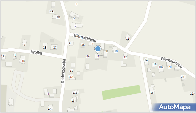 Szczerbice, Biernackiego, 4, mapa Szczerbice