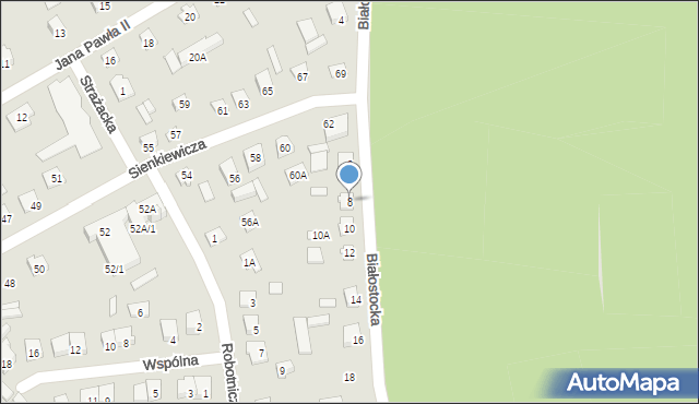 Szepietowo, Białostocka, 8, mapa Szepietowo