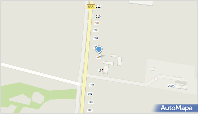 Tarnogród, Biłgorajska, 200, mapa Tarnogród