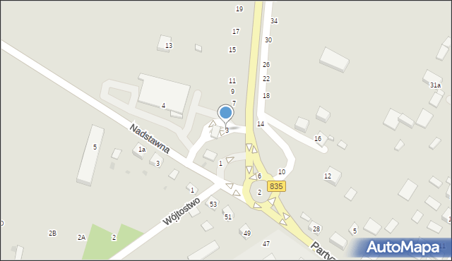 Tarnogród, Biłgorajska, 3, mapa Tarnogród