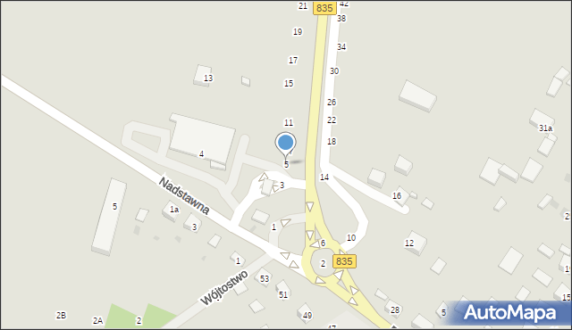 Tarnogród, Biłgorajska, 5, mapa Tarnogród