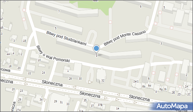 Tarnów, Bitwy pod Studziankami, 1, mapa Tarnów