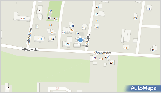 Tarnowskie Góry, Biskupka Emanuela, 104A, mapa Tarnowskie Góry