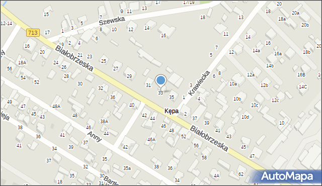 Tomaszów Mazowiecki, Białobrzeska, 33, mapa Tomaszów Mazowiecki