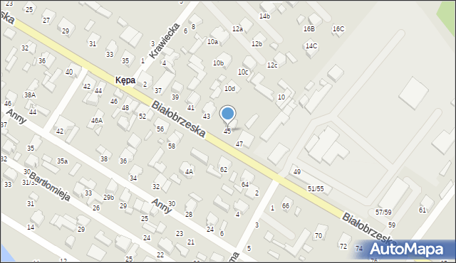 Tomaszów Mazowiecki, Białobrzeska, 45, mapa Tomaszów Mazowiecki