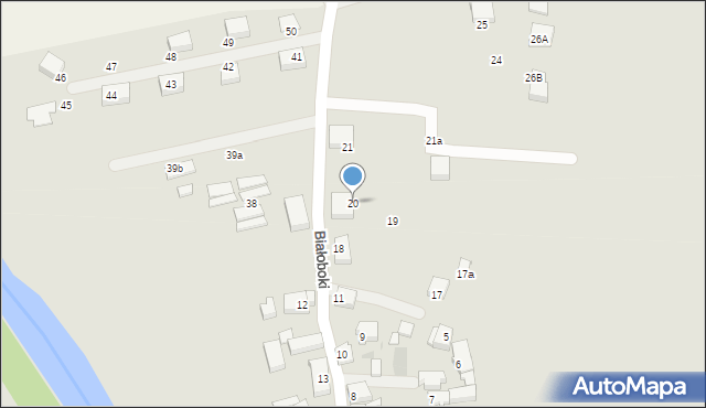 Trzebiatów, Białoboki, 20, mapa Trzebiatów