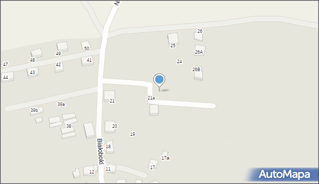 Trzebiatów, Białoboki, 22, mapa Trzebiatów