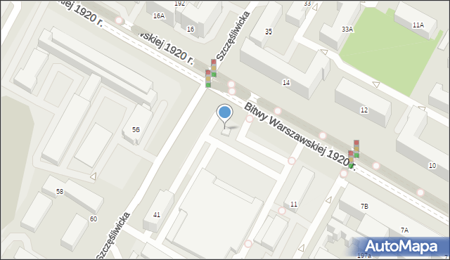 Warszawa, Bitwy Warszawskiej 1920 r., 13, mapa Warszawy